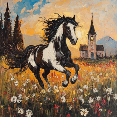 Horse Sign, DCO-13309, Sign For Wreath, 10x10